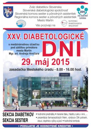 25. diabetologické dni - Martin 2015